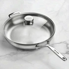 Demeyeree 5-PLUS 12.5" Stainless Steel Fry Pan With Glass Lid No Import Fees New. Price: $222.85.
