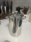 Discontinued Williams Sonoma Stainless Steel Pasta/steamer Multipot With Insert Used. Price: $25.00.