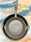Bayou Classic Cast Iron Skillet Set 7430 & 7431 Pre-seasoned Vintage! Used. Price: $36.78.
