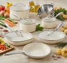 Gotham Steel Cream 12PC Ultra Nonstick Ceramic Pots & Pans Cookware Set New. Price: $90.99.