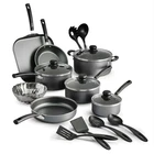 Tramontina Non-stick Cookware Set Saut Saucepan Utensil , 18 Pc Gray New. Price: $143.99.