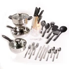 Gibson Total Kitchen Lybra 32-PIECE Cookware Combo Set New. Price: $72.46.