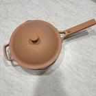 Our Place Pan Frying Spice Terracotta 10.75" W/handle & Lid Non-stick Ceramic Used. Price: $29.99.