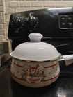 Campbell Soup Pan W/lid Porcelain Enamel Steel, 1991; By Gibson Used. Price: $14.99.