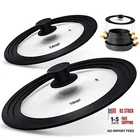 Ydeapi Universal Lids For Pots, Pans & Skillets - 7", 8", 9", 10", 11", 12" New. Price: $54.10.