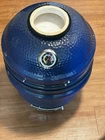 Lifesmart 15" Kamado Ceramic Grill - Blue Open. Price: $300.00.