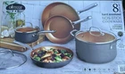 Gotham Steel Pro Non-stick 8-PIECE Hard Anodized Cookware Set New Open Box. Price: $149.99.