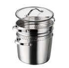 New Tramontina Stainless Steel 8-QUART Multi-cooker With Pasta Insert. Price: $49.88.