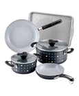 Farberware Disney 7-PIECE Monochrome Ceramic Nonstick Cookware Set New Sealed. Price: $184.99.