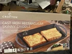 Crofton Cast Iron Rectangular Skinny Griddle 12.5X8 Inches New. Price: $29.99.