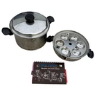 Lifetime West Bend 8 Qt Stock Pot T304CC Stainless Steel W/ Egg Poacher Dome Lid Used. Price: $300.00.