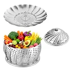 Sayfine Vegetable Steamer Basket, Premium Large ( 6" To 10.5"), Silver New. Price: $17.57.