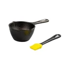 Lodge Melting Pot 0.5 Qt Seasoned Cast Iron Black Silicone Basting Brush Set New. Price: $22.89.