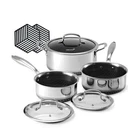 Useluck Hybrid Nonstick Pot Set, 1.5 Qt Sauce Pan, And 5.2 Stock Wit... New. Price: $112.01.