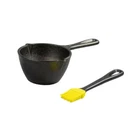 Lodge Cast Iron/silicone Pot And Brush Black New. Price: $28.95.