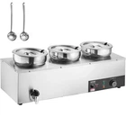 Vevor Commercial Soup Warmer Station With 3*7.4QT Pot Kettle New. Price: $154.90.