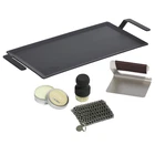 Made 24" Carbon Steel Griddle Set Press Kit Nonstick Induction Grill New. Price: $261.99.