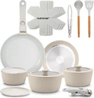 Nutrichef NCCS18DTHCR 18-PIECE Ceramic Cookware Set (open Box) New. Price: $45.99.