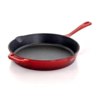 Megachef Skillet 10.25"DIA Red Cast Iron Nonstick Dishwasher Safe 2-POUR Spouts New. Price: $31.63.