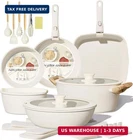 Becigar 23PCS Ceramic Pots Pans Set,nonstick, Removable Handle New. Price: $126.55.