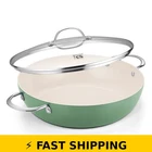 Koch Systeme Cs 6QT Non-stick Deep Frying Pan With Lid Green New. Price: $65.99.