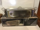 Himark Stainless Steel 18" 3 Piece Pro Fish Poacher Vegetable Steamer Used. Price: $22.99.