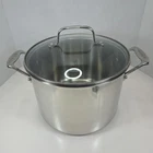 Cuisinart 8 Qt 7.6 Stainless Steel With Glass Lid #766-24 Used. Price: $39.95.