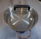 Cuisinart Qt Stainless Steel Induction Ready Saut Pan 7733-24PP T-fall Lid Used. Price: $15.00.