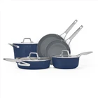 Calphalon Premier Ceramic Nonstick 8-PIECE Cookware Set, Midnight Blue New. Price: $442.46.