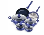 Kutime 10PC Cookware Set Nonstick Pots And Pans Ceramic Blue New. Price: $129.95.