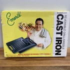 Emeril's Enameled Cast Iron Reversible Grill Griddle Double Handled All-clad Open. Price: $49.99.