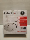 Instant Pot Tempered Glass Lid, Stainless Steele Rim Clear 7.6 Inch Mini 3 Quart New. Price: $17.00.