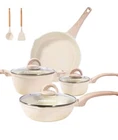 Pramedia Pc Granite Pots And Pans Set Non Stick Cookware MS2024-13B New. Price: $69.50.