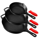 Nutrichef NCCIPS3P49 Pre-seasoned Iron Skillet Pan (3 Piece Set) New. Price: $75.49.