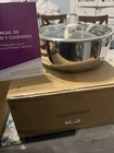 Princess House Heritage Signature Stainless Steel Stockpot 7 Qt W/glass Lid New. Price: $160.00.