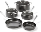 All-clad HA1 Hard Anodized Nonstick Cookware Set 8 Piece Pots Pans Black New. Price: $260.00.