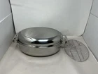 Viking 3-PLY Oval Roasting Pan, 8.5 Quart, Stainless Steel Kitchen Cookware New. Price: $279.95.