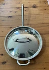 Williams Sonoma Frying Pan Signature Thermo-clad Nonstick 12" / Lid Used. Price: $52.70.