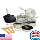 Goodful Ceramic Nonstick Pots And Pans Set Premium Coating Made Without New. Price: $125.88.