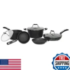 Starfrit The Rock 8PC Non-stick Cookware Set Durable Forged Aluminum Oven New. Price: $145.80.
