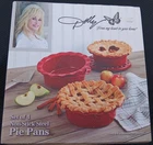 Dolly Parton Set Of 4 Red Non-stick Steel Pie Pans-new Original Box. Price: $17.00.
