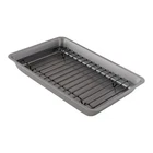 Nonstick Carbon Steel Small Roasting Pan With Rack, For Countertop New. Price: $24.99.