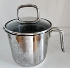 Krona Norpro 18/10 Stainless Steel Inox Rostfrei Cup Glass Straining Lid Used. Price: $15.00.
