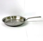 New Made 12" Inch Frying Pan/ All Stainless Steel 5-PLY Clad. Price: $134.10.