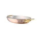 Mauviel M'heritage M'150 Copper Oval Gratin Pan With Brass Handles, 13.8-IN New. Price: $450.00.