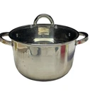 Bergner Big Sauce Pot Stainless 5L Quart W/ Glass Lid S0174-0924 Induction Used. Price: $34.99.