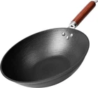 21ST & Main Light Weight Cast Iron Wok, Fry Pan, Wooden Handle, 11 Inch AA2 New. Price: $27.99.