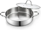 5.5-QUART Stainless Steel Deep Saut Pan With Lid & Stay-cool Handle New. Price: $132.99.