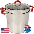 Excelsteel 12 Qt Multifunction Stainless Pasta Cooker Encapsulated Base New. Price: $104.81.