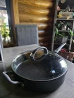 Pampered Chef 12 Skillet 5 Qt Saut Pan Titanium Anodized Non-stick Used. Price: $38.00.